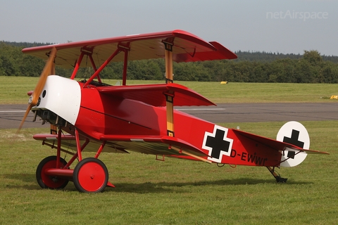 (Private) Fokker DR.1 Triplane (Replica) (D-EWWI) at  St. Michaelisdonn, Germany