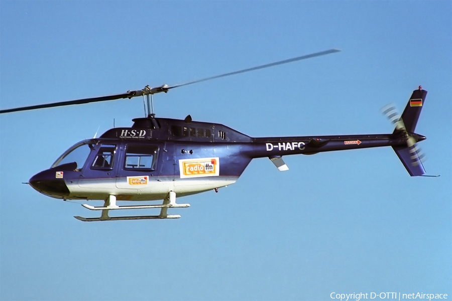 HSD Hubschrauber-Sonder-Dienst Agusta Bell AB-206B JetRanger II (D-HAFC) | Photo 301260