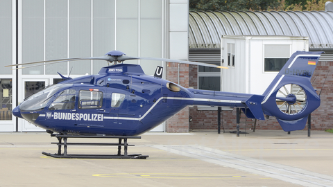 German Border Police Eurocopter EC135 T2+ (D-HVBU) at  Bad Bramstedt Heliport, Germany