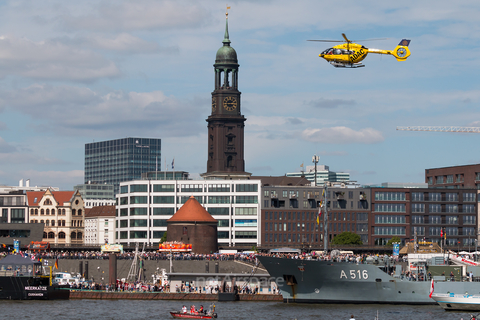 ADAC Luftrettung Airbus Helicopters H145 (D-HYAF) at  Hamburg Harbour, Germany
