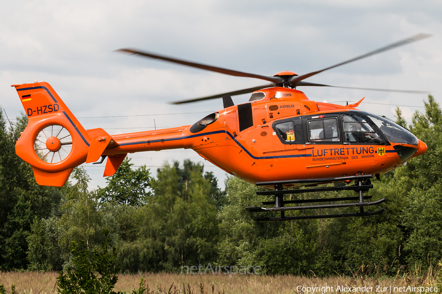 German Interior Ministry - Luftrettung Eurocopter EC135 T2+ (D-HZSD) | Photo 457931