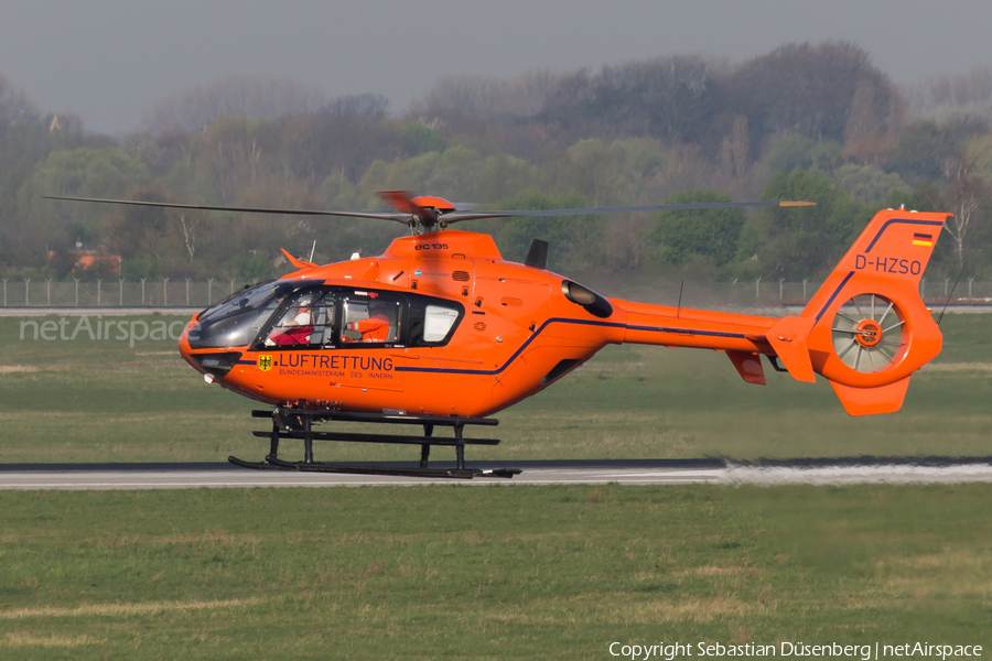 German Interior Ministry - Luftrettung Eurocopter EC135 T2+ (D-HZSO) | Photo 116954
