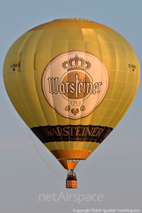 Warsteiner Happy Ballooning Team Schroeder Fire Balloons G34/24 (D-OWAR) | Photo 379387