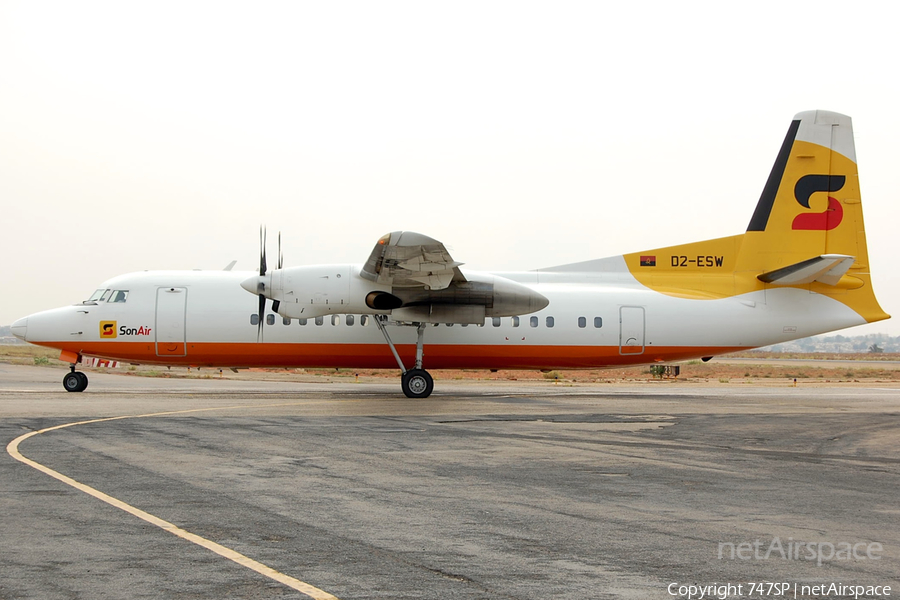 SonAir Fokker 50 (D2-ESW) | Photo 77953