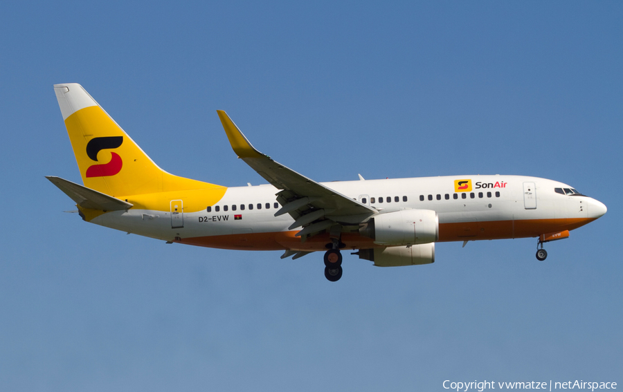 SonAir Boeing 737-7HB (D2-EVW) | Photo 118539