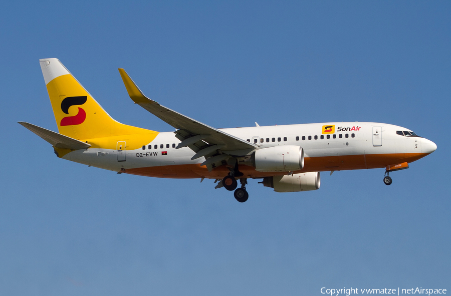 SonAir Boeing 737-7HB (D2-EVW) | Photo 134015