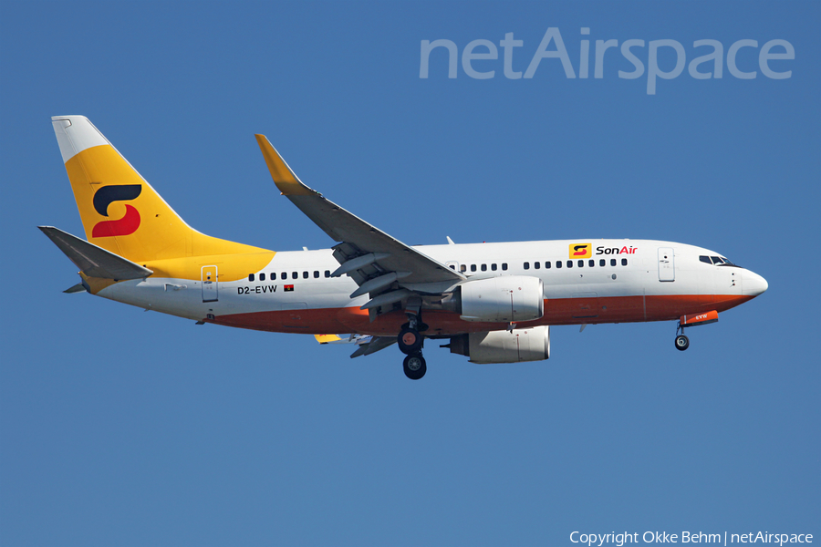 SonAir Boeing 737-7HB (D2-EVW) | Photo 73038
