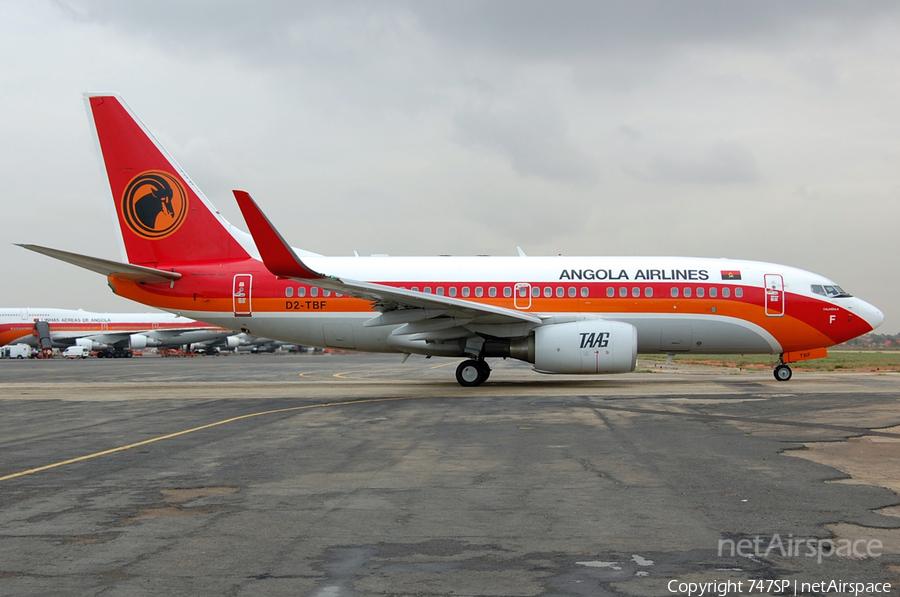 TAAG Angola Airlines Boeing 737-7M2 (D2-TBF) | Photo 92286