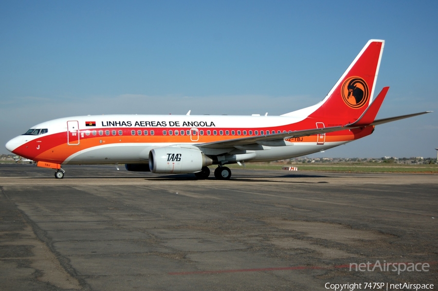 TAAG Angola Airlines Boeing 737-7M2 (D2-TBJ) | Photo 62256