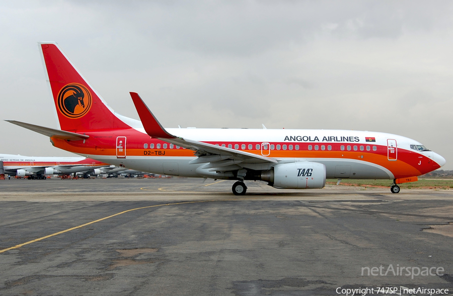 TAAG Angola Airlines Boeing 737-7M2 (D2-TBJ) | Photo 92322