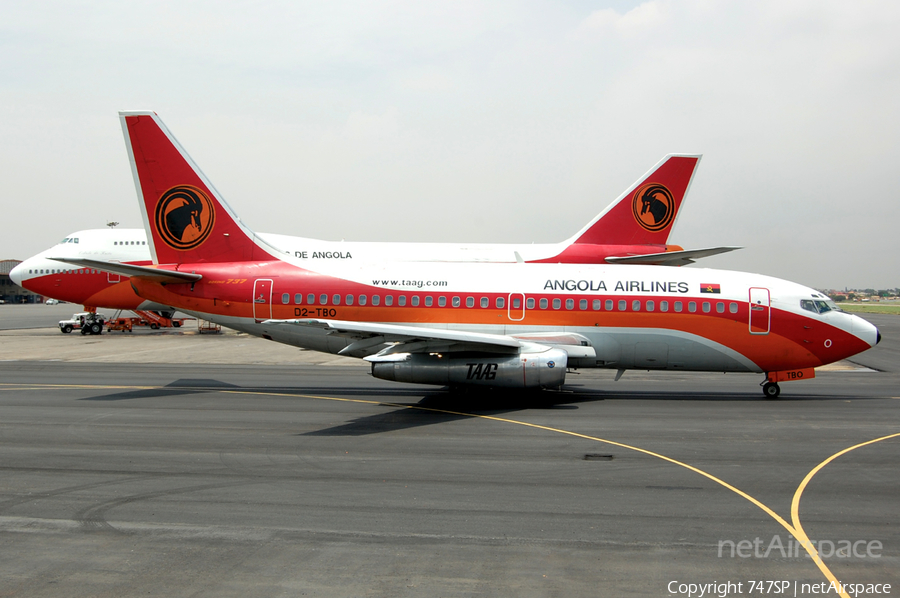 TAAG Angola Airlines Boeing 737-2M2(Adv) (D2-TBO) | Photo 46643