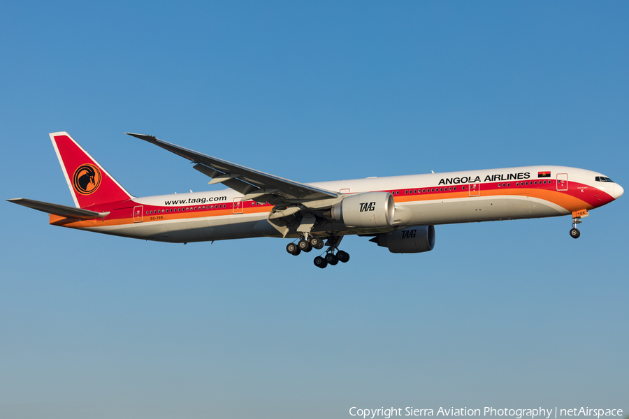 TAAG Angola Airlines Boeing 777-3M2(ER) (D2-TEK) | Photo 330448