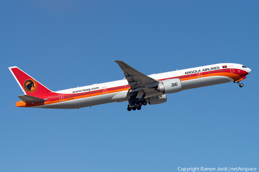 TAAG Angola Airlines Boeing 777-3M2(ER) (D2-TEK) | Photo 351827