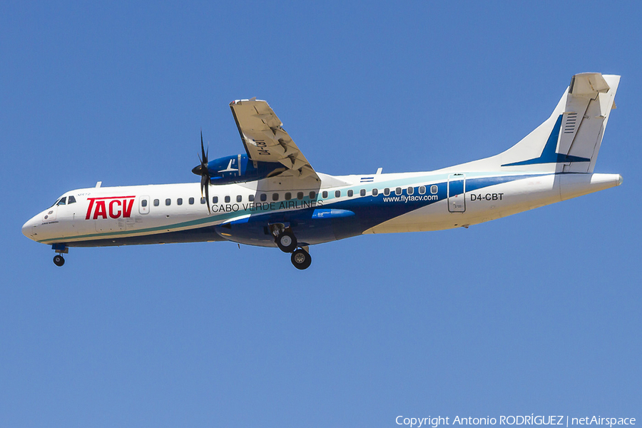 TACV - Cabo Verde Airlines ATR 72-500 (D4-CBT) | Photo 128374