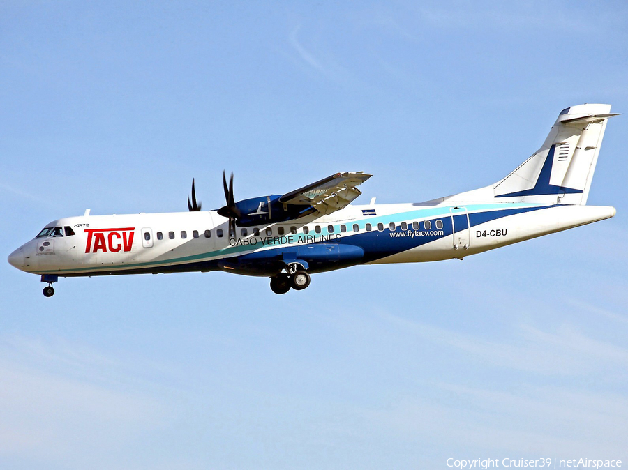 TACV - Cabo Verde Airlines ATR 72-500 (D4-CBU) | Photo 203590