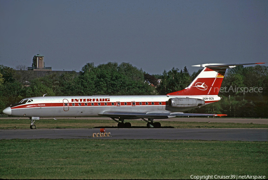 Interflug Tupolev Tu-134A (DDR-SCS) | Photo 541682