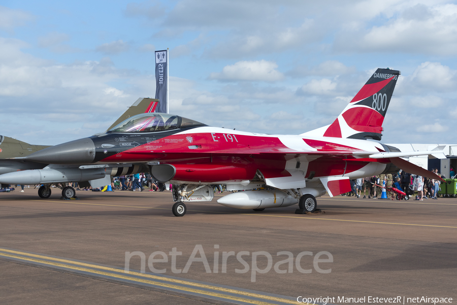 Royal Danish Air Force (Flyvevåbnet) General Dynamics F-16AM Fighting Falcon (E-191) | Photo 473553