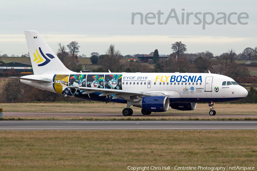 FlyBosnia Airbus A319-112 (E7-FBA) | Photo 362235