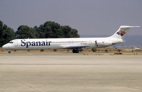Spanair McDonnell Douglas MD-83 (EC-591) at  Palma De Mallorca - Son San Juan, Spain