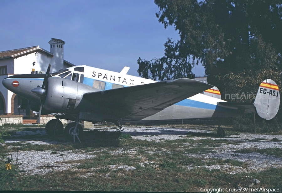 Spantax Beech C-45A Expeditor (EC-ASJ) | Photo 649729