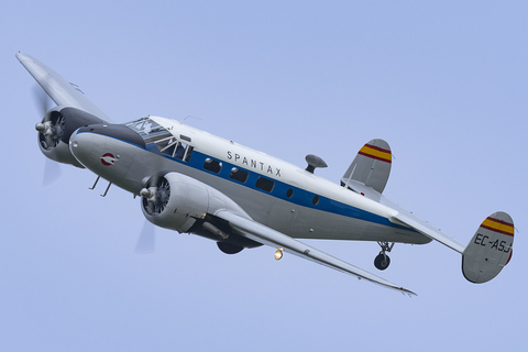 Fundacion Infante de Orleans Beech C-45A Expeditor (EC-ASJ) at  Madrid - Cuatro Vientos, Spain