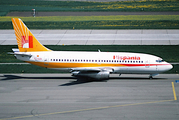 Hispania Lineas Aereas Boeing 737-248C(Adv) (EC-DZB) at  Zurich - Kloten, Switzerland