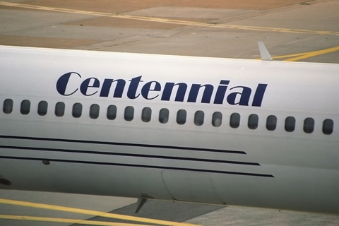 Centennial Airlines McDonnell Douglas MD-83 (EC-FVV) at  Hamburg - Fuhlsbuettel (Helmut Schmidt), Germany