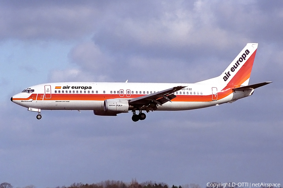 Air Europa Boeing 737-4Y0 (EC-FZZ) | Photo 141808