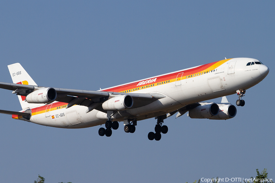 Iberia Airbus A340-313 (EC-GGS) | Photo 508673