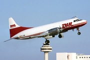 DHL (Swiftair) Convair CV-580(F) (EC-GHN) at  Palma De Mallorca - Son San Juan, Spain