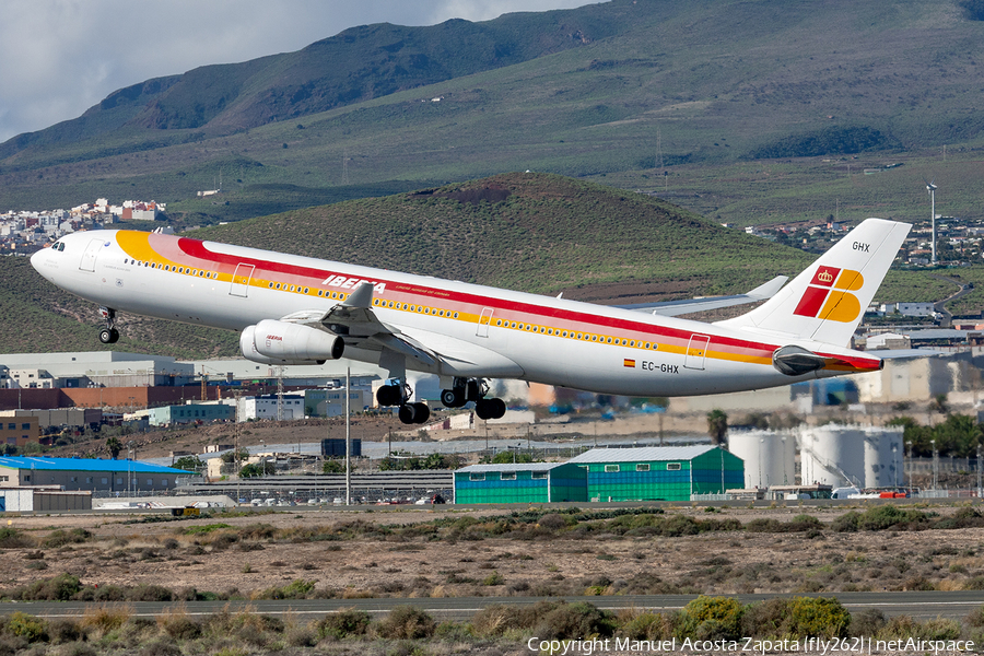 Iberia Airbus A340-313 (EC-GHX) | Photo 639867