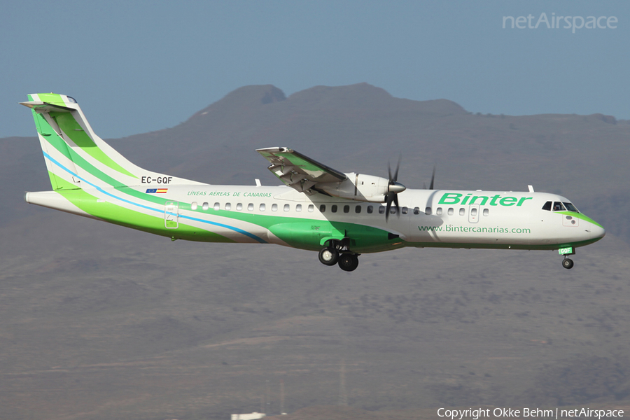 Binter Canarias ATR 72-202 (EC-GQF) | Photo 52310