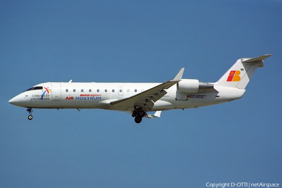 Iberia Regional (Air Nostrum) Bombardier CRJ-100ER (EC-GTG) | Photo 357636