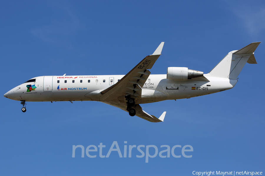 Iberia Regional (Air Nostrum) Bombardier CRJ-200ER (EC-GYI) | Photo 341336