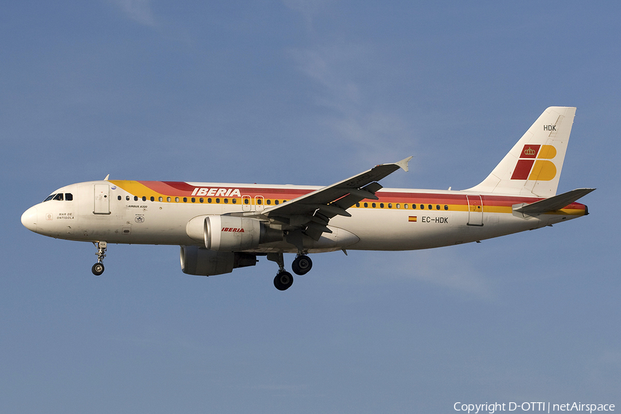 Iberia Airbus A320-214 (EC-HDK) | Photo 278191