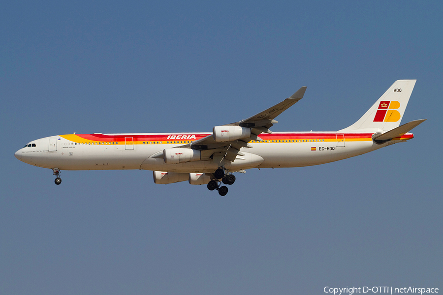 Iberia Airbus A340-313 (EC-HDQ) | Photo 370534
