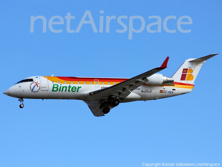 Iberia Regional (Air Nostrum) Bombardier CRJ-200ER (EC-HEK) | Photo 338229