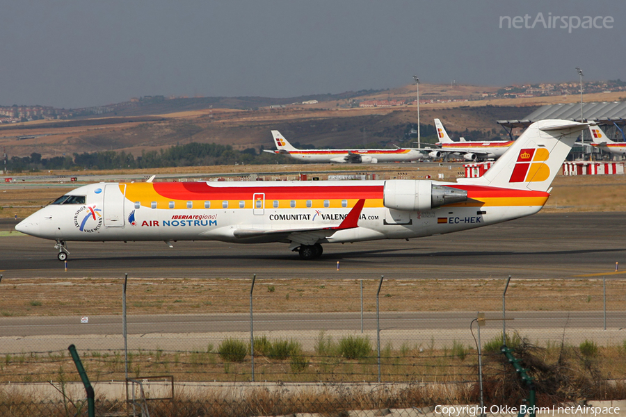 Iberia Regional (Air Nostrum) Bombardier CRJ-200ER (EC-HEK) | Photo 51886