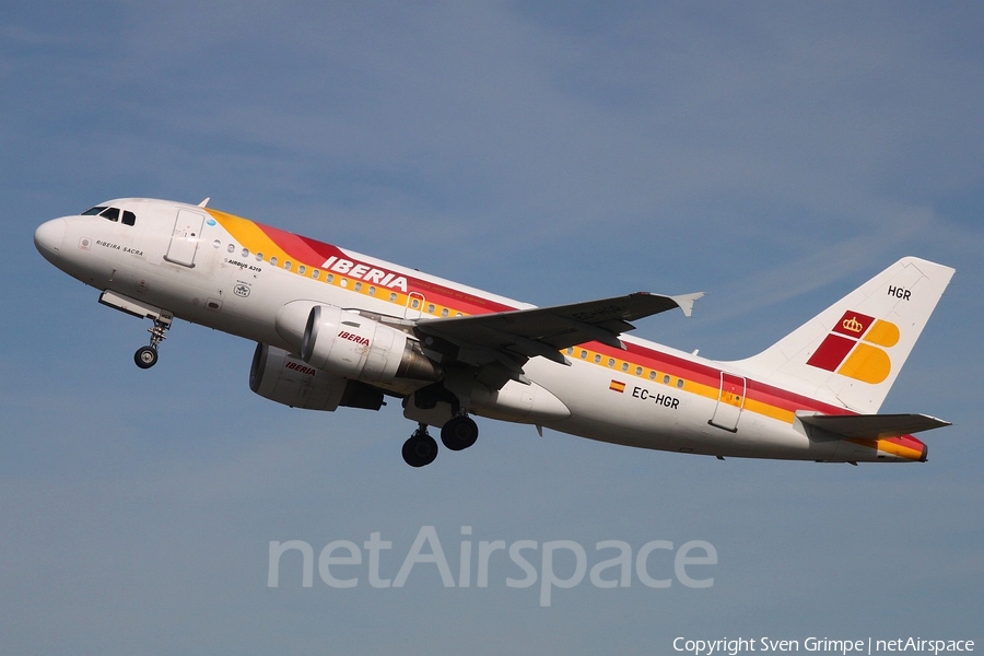 Iberia Airbus A319-112 (EC-HGR) | Photo 74275