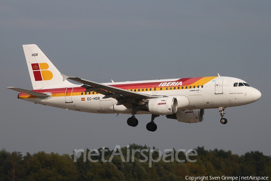 Iberia Airbus A319-112 (EC-HGR) | Photo 87651
