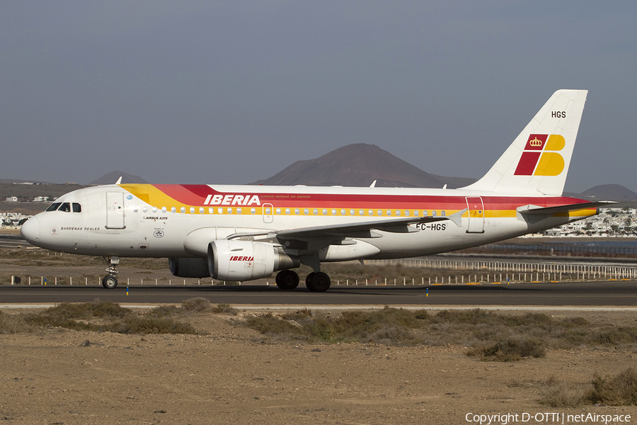 Iberia Airbus A319-111 (EC-HGS) | Photo 327990