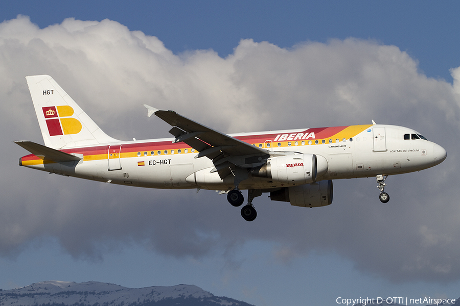 Iberia Airbus A319-111 (EC-HGT) | Photo 376775