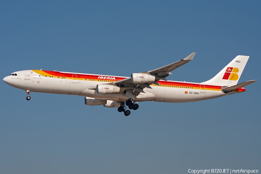 Iberia Airbus A340-313X (EC-HGU) | Photo 680550