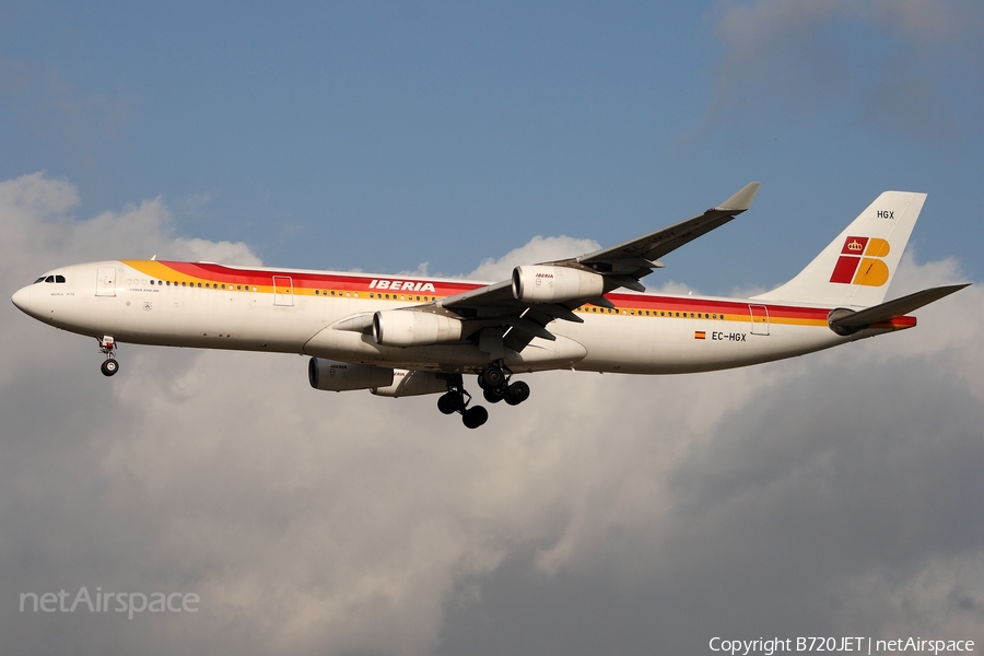 Iberia Airbus A340-313X (EC-HGX) | Photo 282844