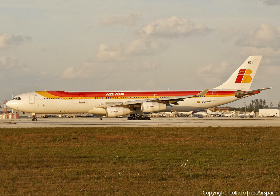 Iberia Airbus A340-313X (EC-HGX) | Photo 447892