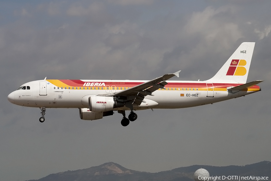 Iberia Airbus A320-214 (EC-HGZ) | Photo 164311
