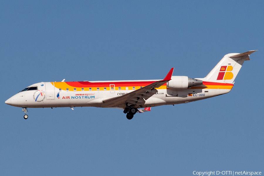 Iberia Regional (Air Nostrum) Bombardier CRJ-200ER (EC-HHI) | Photo 371281