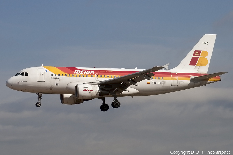 Iberia Airbus A319-111 (EC-HKO) | Photo 164295