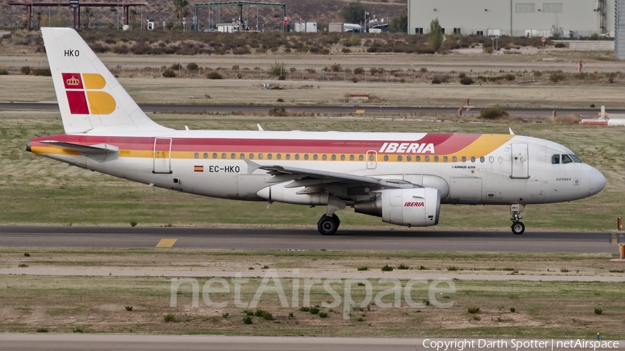 Iberia Airbus A319-111 (EC-HKO) | Photo 233305