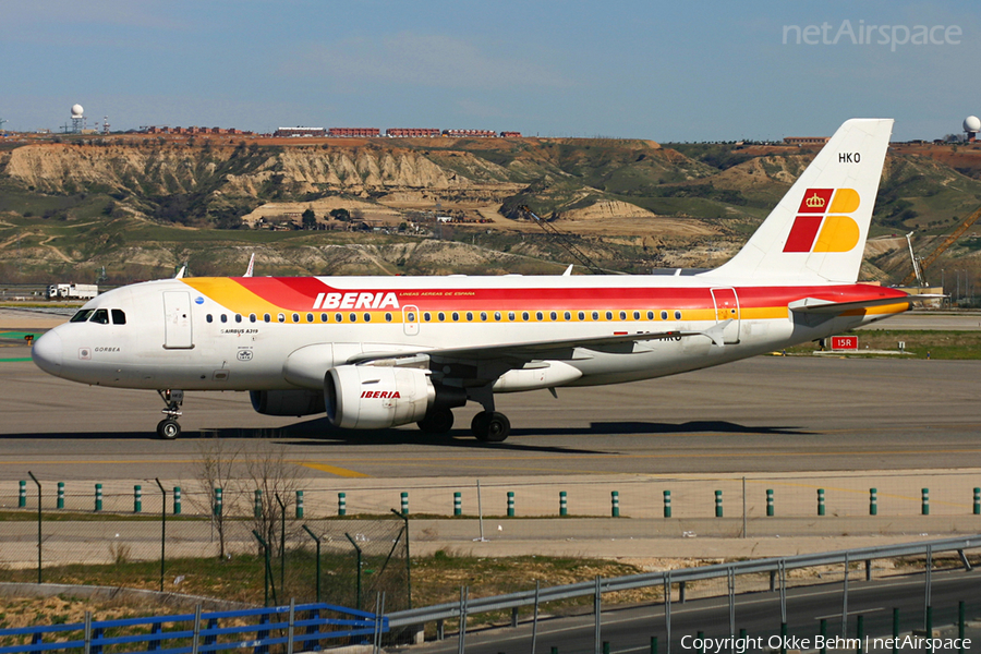 Iberia Airbus A319-111 (EC-HKO) | Photo 44711